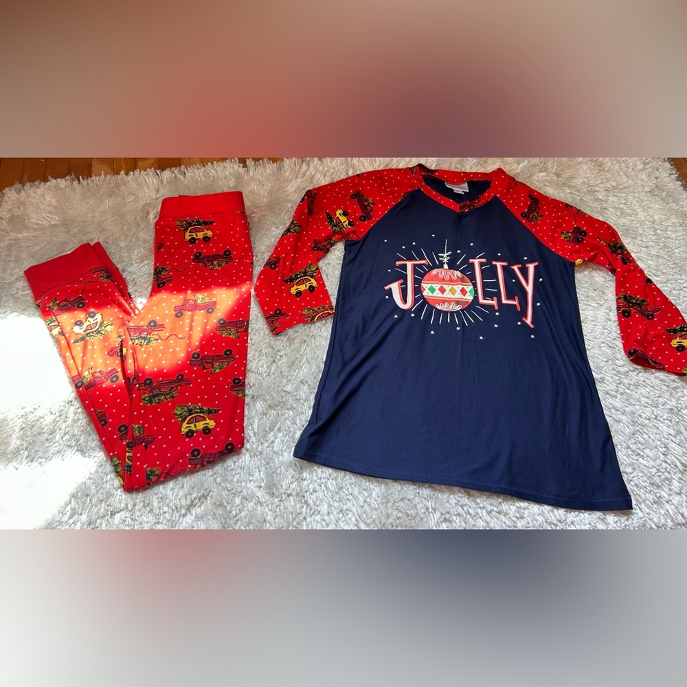 Buttery soft LuLaRoe kids pajamas.  Size 10.  Excellent condition.